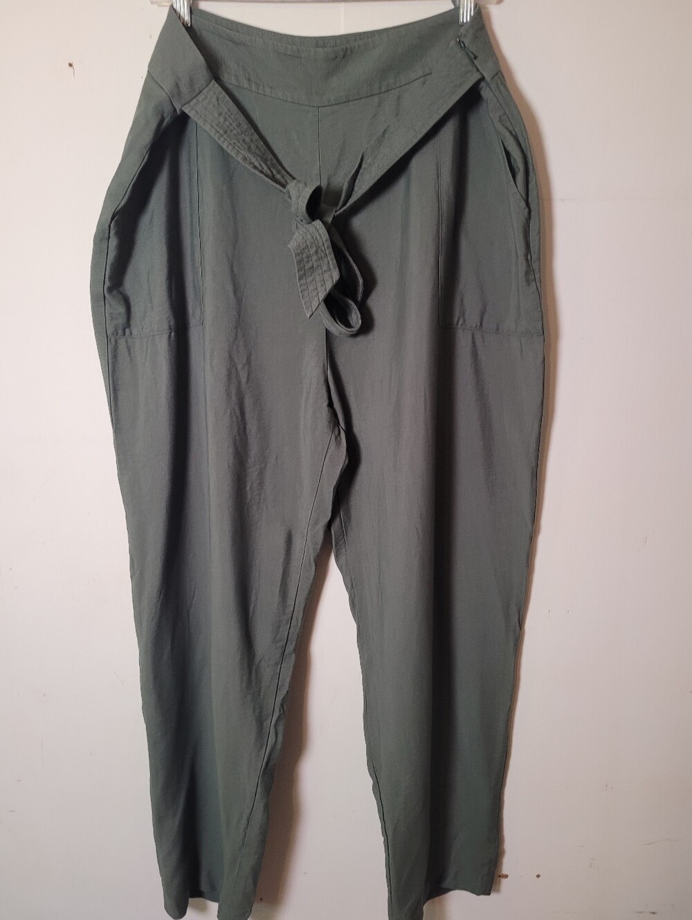 Leith Tie Waist Green Pants Size 1X